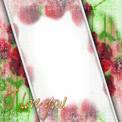 Rose Frame I Love You Cadre - Ilove (400x400), Png Download
