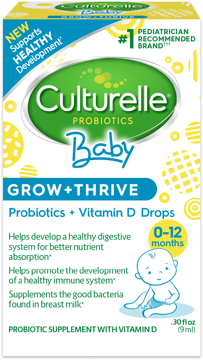 Culturelle Baby Grow And Thrive Drops Product Box - Culturelle Pro-well 3-in-1 Complete Probiotic Formula (1080x1276), Png Download