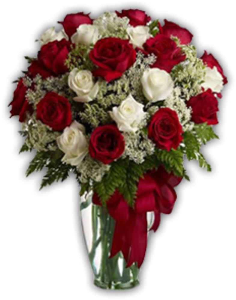 3 - Happy New Year With Flowers (990x1085), Png Download