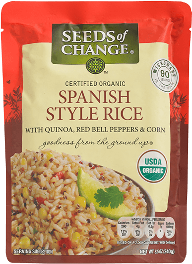 Spanish Style Rice - Seeds Of Change - Organic Spanish Style Rice - 8.5 (573x573), Png Download