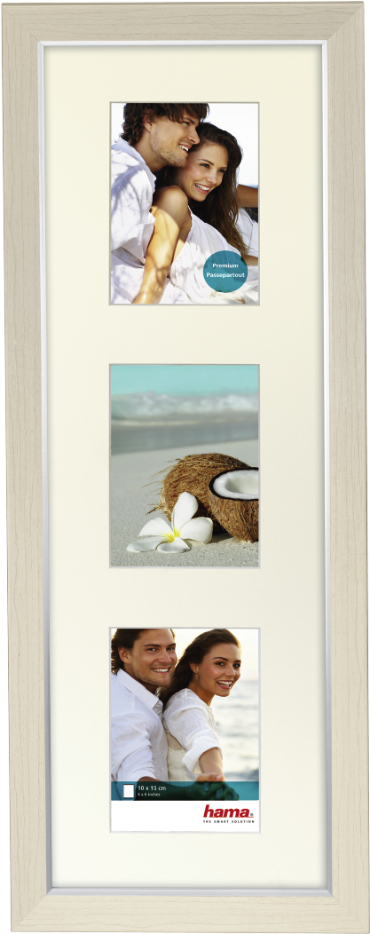 "porto" Plastic Frame Gallery, Maple, 20 X 60 Cm - Hama Kunststoffrahmen-galerie Porto, Gold, 20 X 60 (1100x1100), Png Download