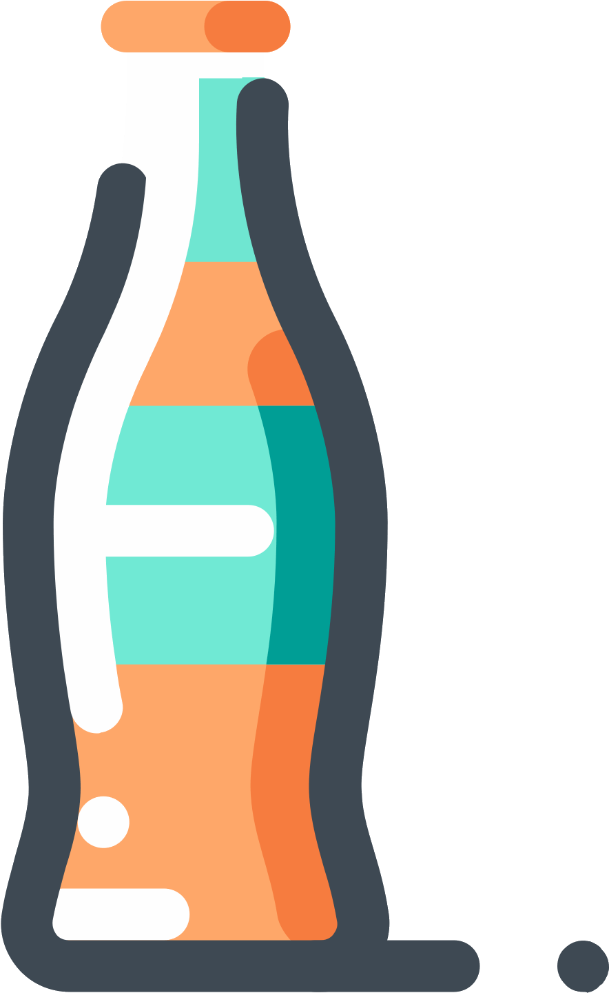 Orange Soda Bottle Icon - Sodas Blanco Y Negro Png (1600x1600), Png Download