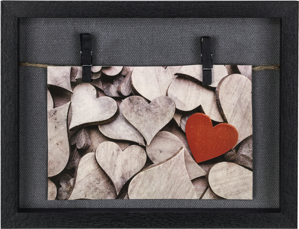 "cavo" Portrait Frame Gallery, Black, - Rustic Hearts Background (1100x1100), Png Download