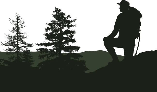 Hiker Green 650px - I'd Rather Be Hiking Mugs (649x380), Png Download