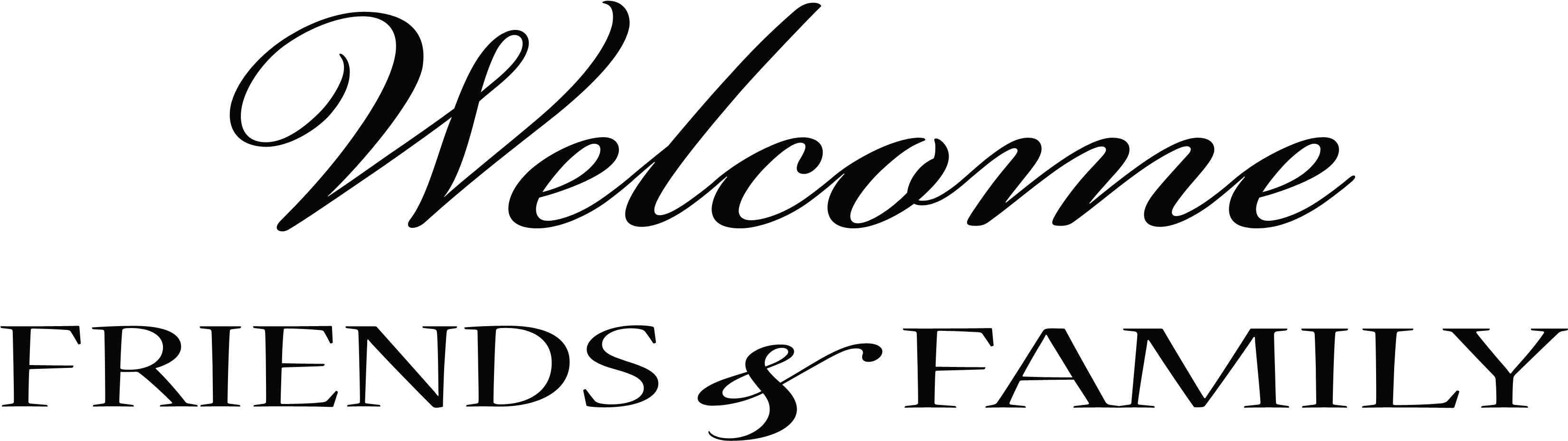 Welcome Clipart Black - Hello Gorgeous Vinyl Lettering Words Wall Decal Decor (3312x936), Png Download