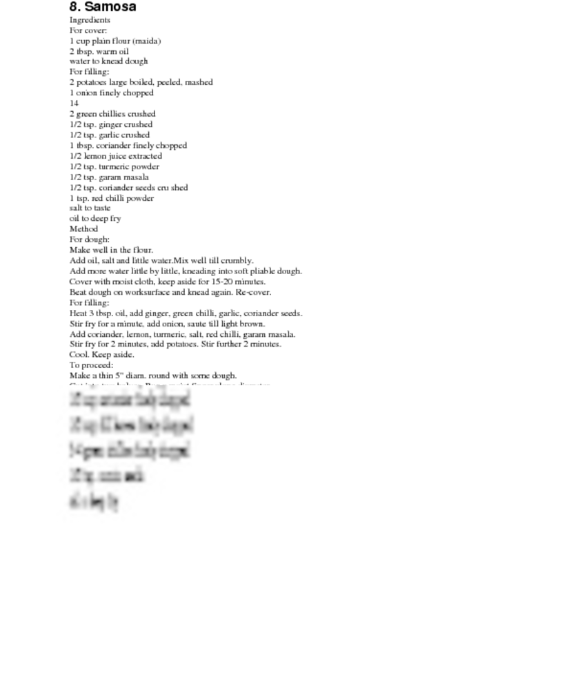 Samosaingredientsfor Cover - Document (850x1100), Png Download