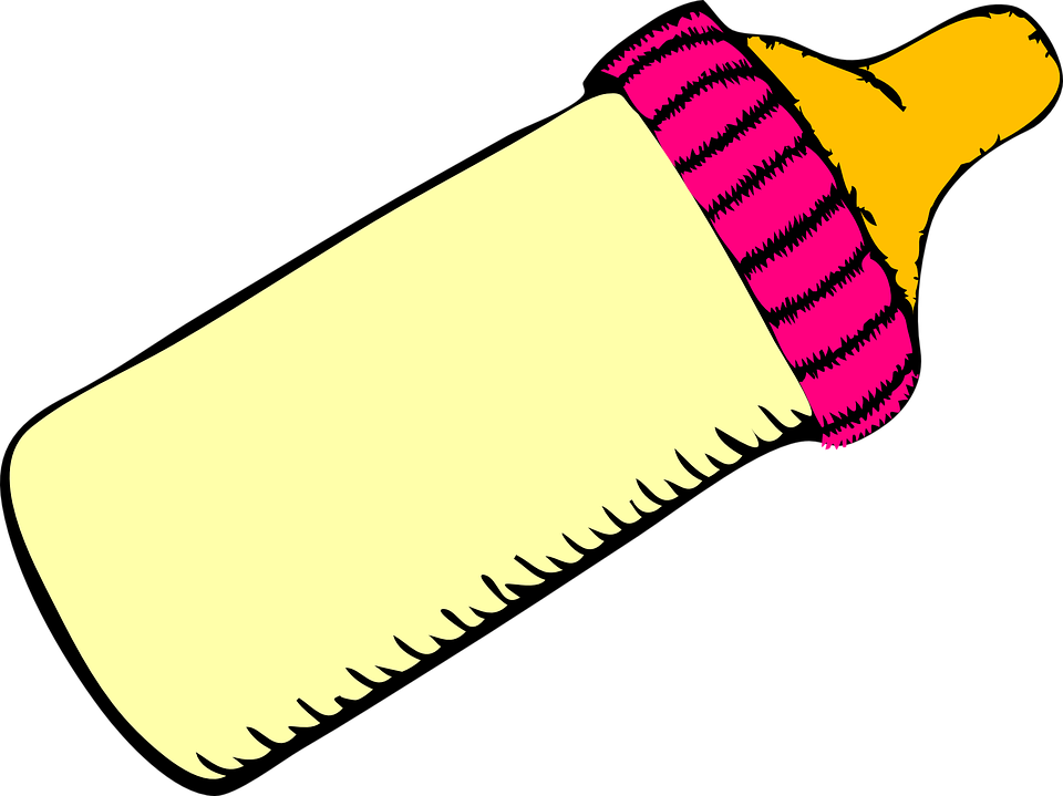 Baby Bottle Png Free Download - Baby Bottle Clipart (960x719), Png Download