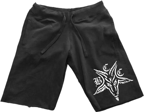Bcc Sweat Shorts - Black Craft Cult - Baphomet 666 - Hoodies (608x702), Png Download