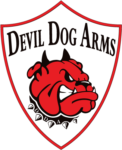 Old Dda Logo - Devil Dog Arms Logo (450x500), Png Download