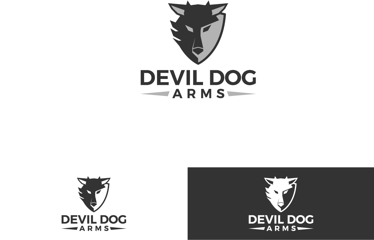 Logo Design By Kenjie0476 For Devil Dog Arms - Emblem (1200x1000), Png Download