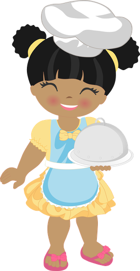 Chef - Quenalbertini - Cozinha - Minus Little Chef, - Menina Chefe De Cozinha Desenho (286x553), Png Download