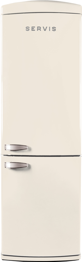 Retro Fridge Freezer - Refrigerator (555x1000), Png Download