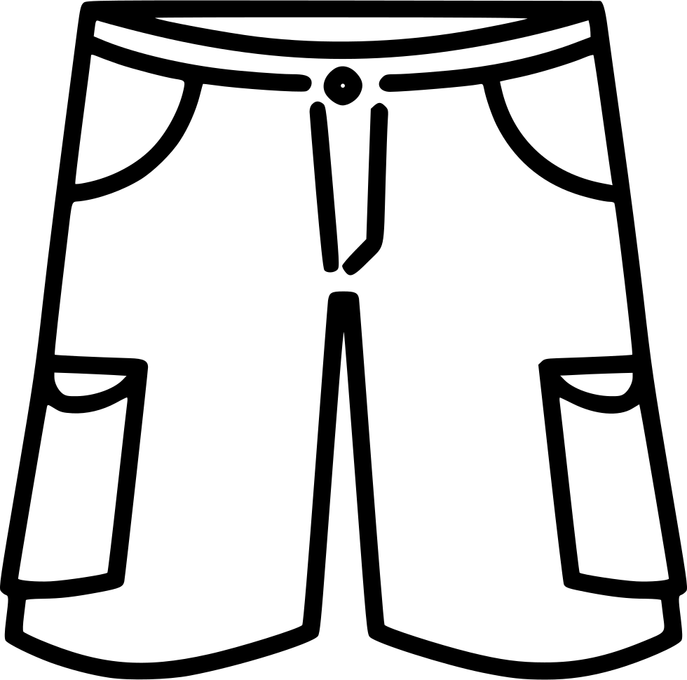 Cargo Shorts Comments - Cargo Shorts Clip Art (980x970), Png Download