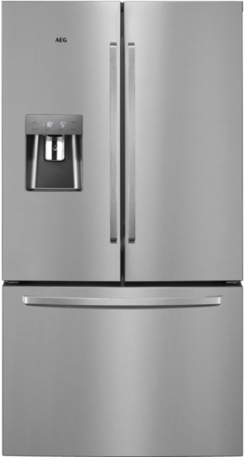 Aeg Rmb76311nx 91cm 'american' In Stainless Steel Frost - Fridge Freezer With Drawers (640x640), Png Download