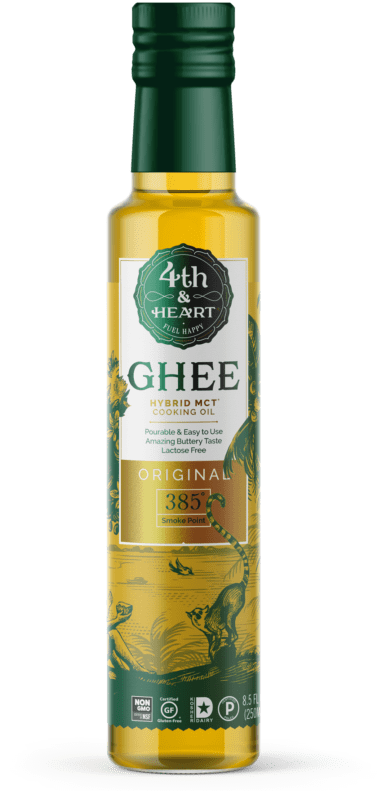 Download Ghee Oil - 4th & Heart Ghee Hybrid Mct Cooking Oil PNG Image ...