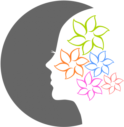 Female Face Flower Logo Object - Woman Face Free Logo (820x820), Png Download