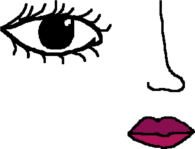 Lady Face (1000x1000), Png Download