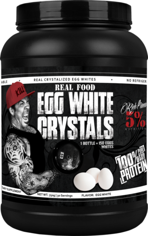 5% Real Food Egg White Crystal - Rich Piana Egg White Crystals (300x478), Png Download