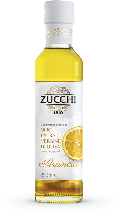 Extra Virgin Olive Oil With Orange Flavour - Oleificio Zucchi (730x810), Png Download