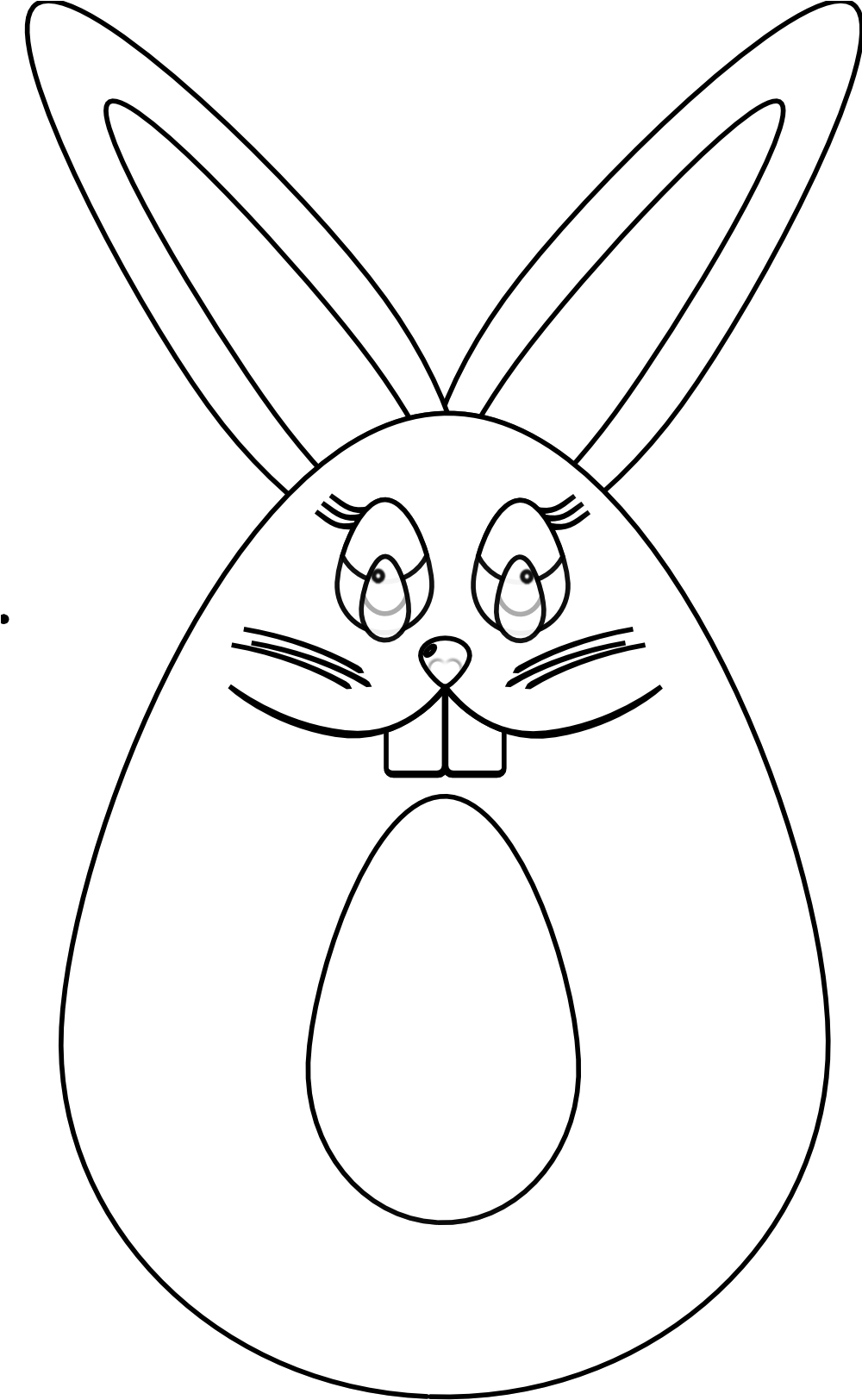 Free Black And White Bunny Pictures Download Free Clip - Clip Art (999x1737), Png Download