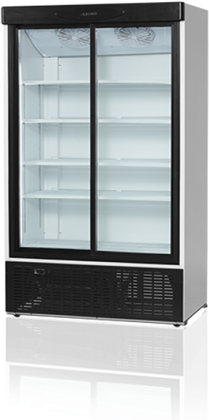 Tefcold Fs1202s Glass Door Fridge - Tefcold Fs1202s Double Sliding Door Fridge (600x600), Png Download