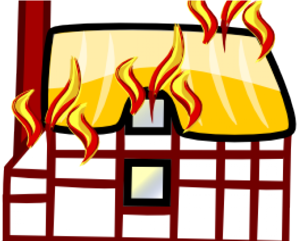 Dubai Clipart Png - Clip Art Burning House (640x480), Png Download