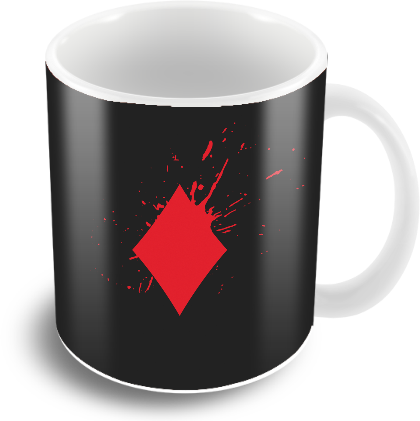 Poker Diamond Icon Splash Diwali Coffee Mug - Mug (1500x1500), Png Download