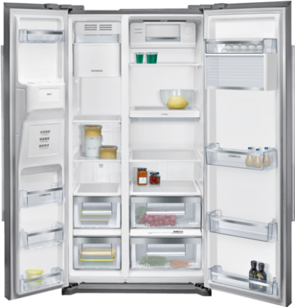 Siemens Side By Side Fridge Freezer (500x500), Png Download
