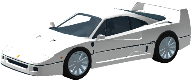 Ferrari F40-0 - Supercars In Vehicle Simulator Roblox (640x449), Png Download
