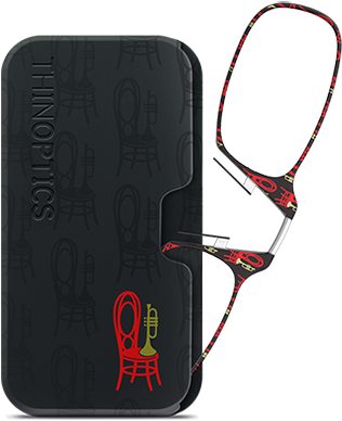 Thinoptics Slim Armless Reading Glasses With Quincy (450x450), Png Download