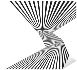 Black And White Mobious Wave Stripe Optical Abstract - Course Book (400x400), Png Download