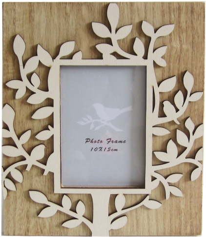 Frame Leaf Tree - Portafoto (500x500), Png Download