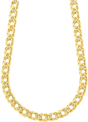 Gold Fusion Chain - Anchor Chain Necklace (376x480), Png Download