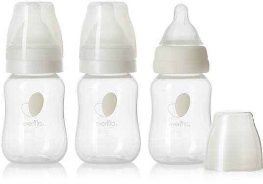 Balance Standard Neck Bottle 4oz 3pk - Plastic Bottle (550x550), Png Download