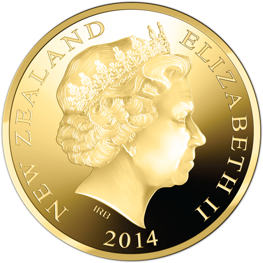 The Battle Of The Five Armies Premium Gold Coin - New Zealand Elizabeth Ii Gold 2013 One Dollar (600x600), Png Download