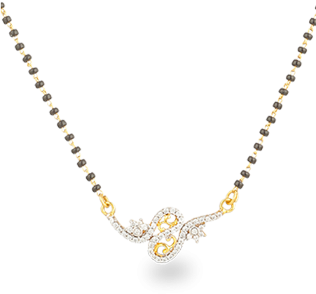 22ct Gold Mangalsutra - Gold Mangalsutra Jewellery (450x450), Png Download