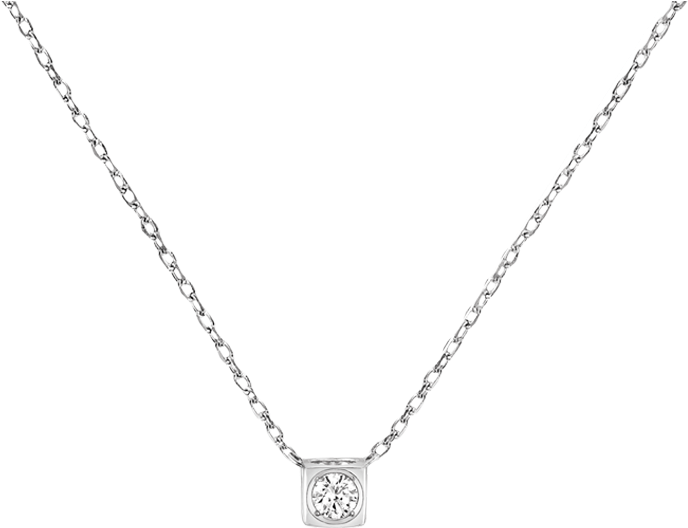 Le Cube Diamant Small Necklace - Pendant (850x850), Png Download