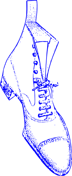 How To Set Use Blue Shoe Men Svg Vector (246x595), Png Download