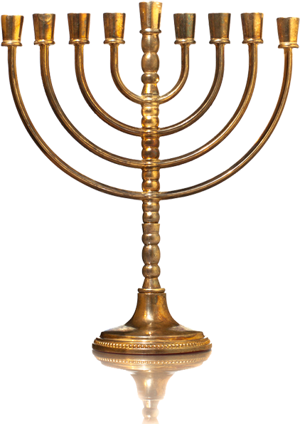 Menorahs Png Wallpaper Ppt Backgrounds (431x600), Png Download