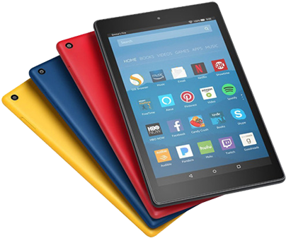 If You Flip It To The Tablet Side, There Is Still Some - Kindle Fire 8 Hd (450x373), Png Download