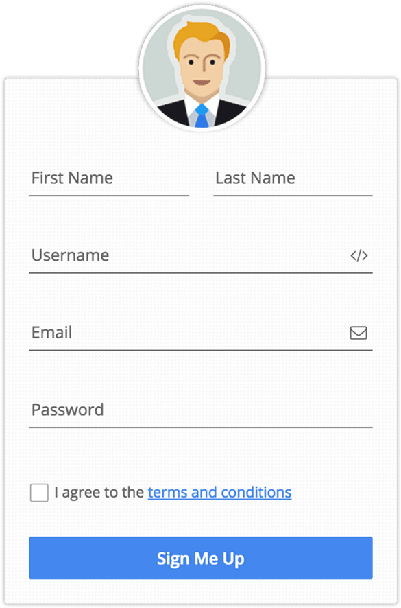 User Registration - Formcraft Templates (750x1030), Png Download