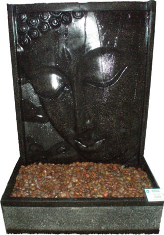 Buddha Face Feature & Reservoir - Fountain (330x471), Png Download