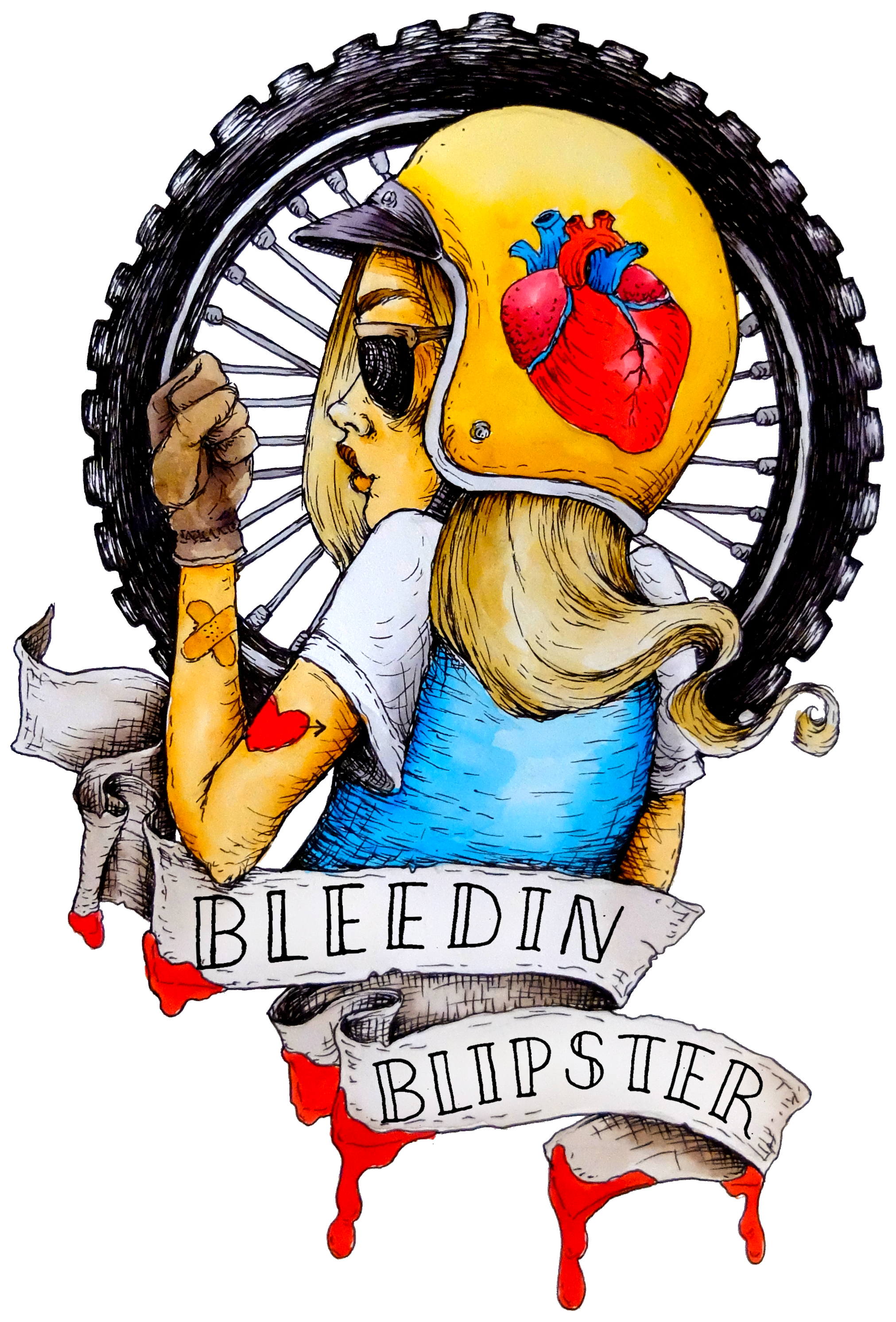 Bleedin' Blipsters Blood Drive (2172x3084), Png Download