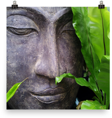 Zen Buddha Statue Photo Paper Poster - Quadro Decorativo Em Vidro Zen 60x80cm (600x600), Png Download
