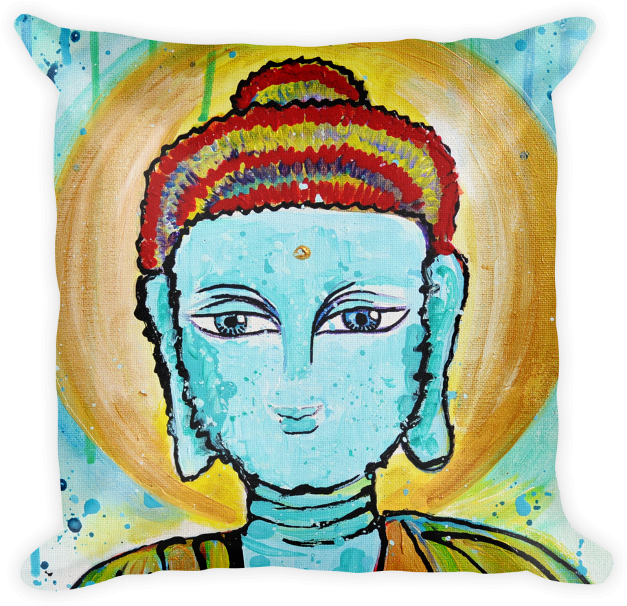 Buddha Pillow - Pillow (1000x1000), Png Download