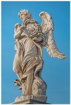 Angel With The Thorn Crown Poster • Pixers® • We Live - Rome (400x400), Png Download