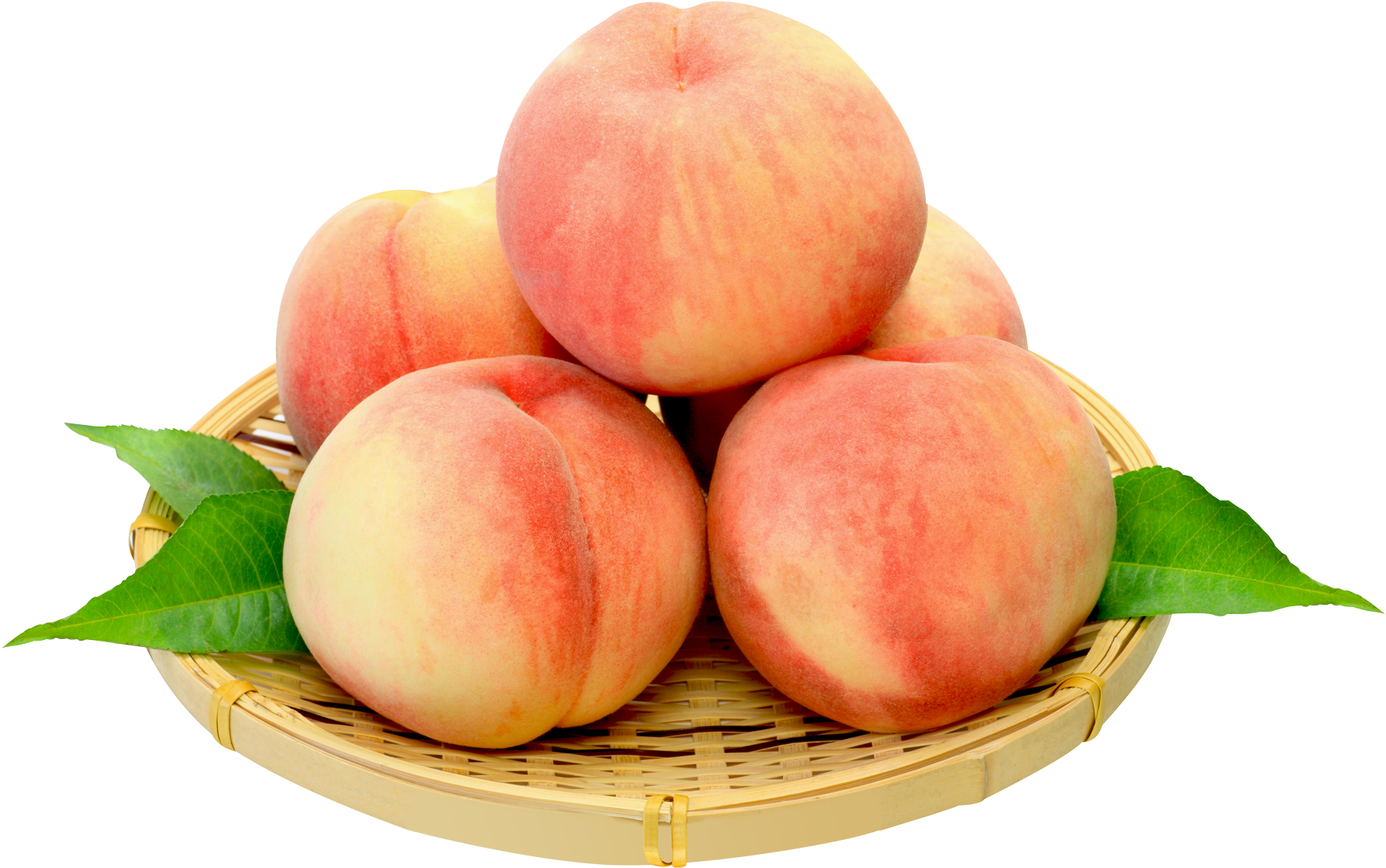 Fruit And Vegetables Basket Png - Peach (1950x1307), Png Download