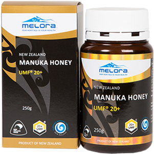 Umf 20 Manuka Honey 250g - Melora Umf 20+ Manuka Honey, 250g (8.8z) (500x500), Png Download