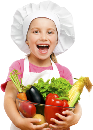 Our Original Baskets Of Fruits Are A Growing Tendency - Children Cooking Healthy (343x451), Png Download