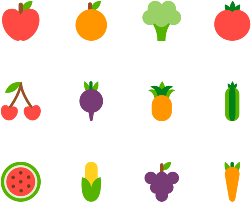 Vegetables And Fruits, For Your Desktop - Vegetable (560x480), Png Download